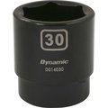 Dynamic Tools 1/2" Drive 6 Point Metric, 30mm Standard Length, Impact Socket D014030
